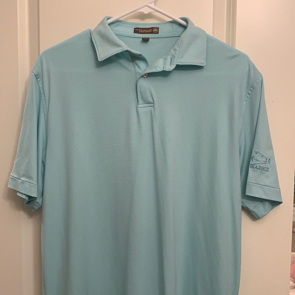 Peter Millar Striped Golf Polo
